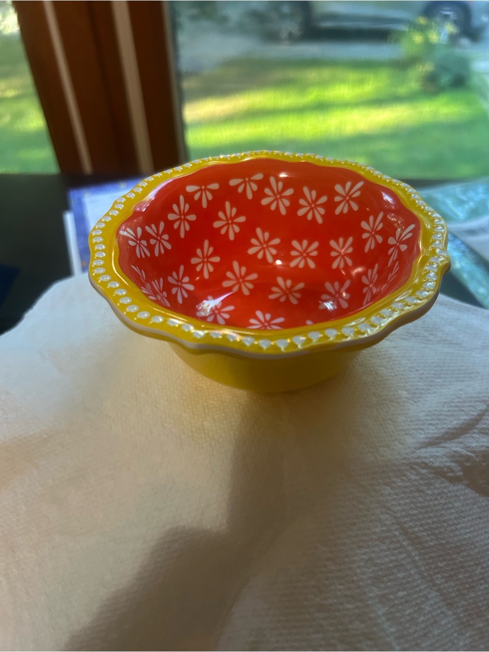 The Pioneer Woman Ceramic Ramekin and Melamine Snack Dip Bowl.